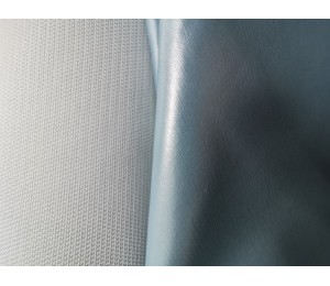 Kunstleder Charlie metallic mattiert eisblau